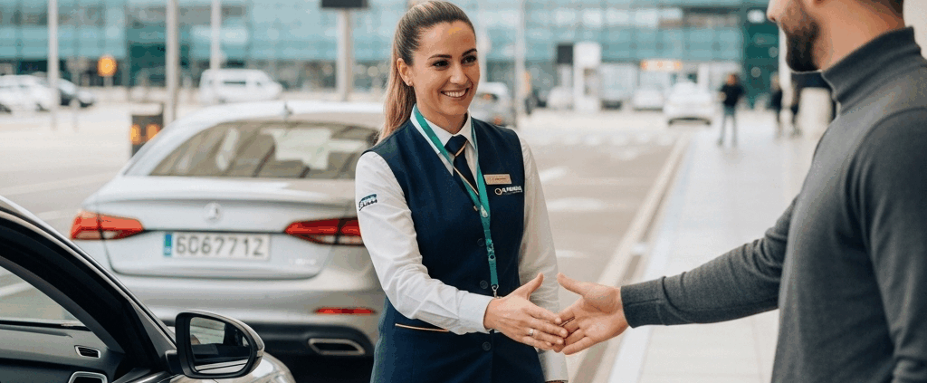 Parking dla gości na lotnisku w Alicante